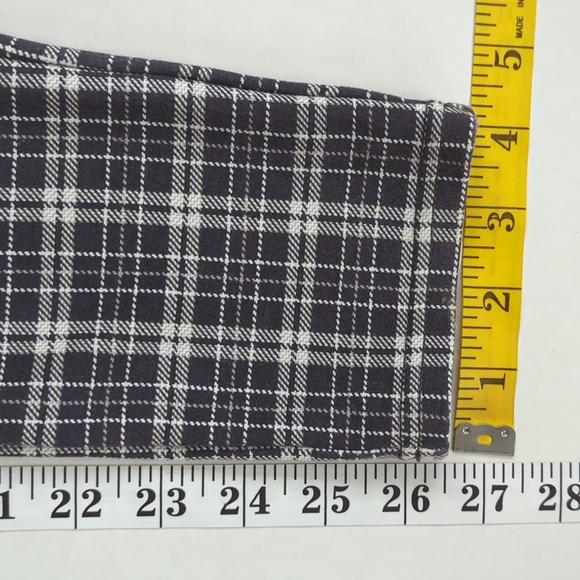 Seven7 Plaid Pull On Legging Pants M Dandy Plaid Gray - Picture 14 of 15